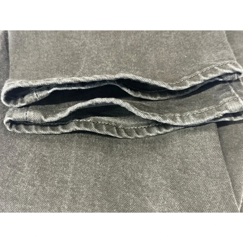 Levis 514 Large E Straight Fit Mens 36x32 Black Denim Jeans (CC8)